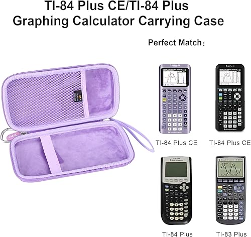 Miniatura 38 de Aproca Funda para calculadora compatible con Texas Instruments TI-84 Plus CE/TI-84 Plus/TI-83 Plus/TI-89 Titanio/TI-85 / TI-86 Calculadora gráfica a