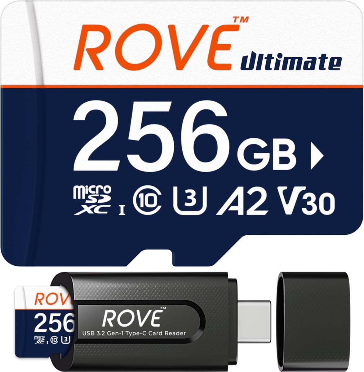 Tarjeta Micro SD Ultimate Tarjeta de memoria microSDXC de 256 GB con lector de tarjetas USB 3.2 tipo C 512 GB 170 MB/s C10, U3, V30, 4K, A2 para Dash Cam, teléfonos inteligentes Android, tabletas, juegos | MicroSDXC, C10 U3 V30 A2, 4K Video Ready, para Dash Cam, teléfonos inteligentes Android, tabletas, juegos, velocidad rápida de lectura y escritura