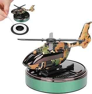 FizziNest Solar Helicopter For Car Dashboard With Built-In Car Perfume Diffuser | Unique Car Dashboard Decoration Item Wit Price In India