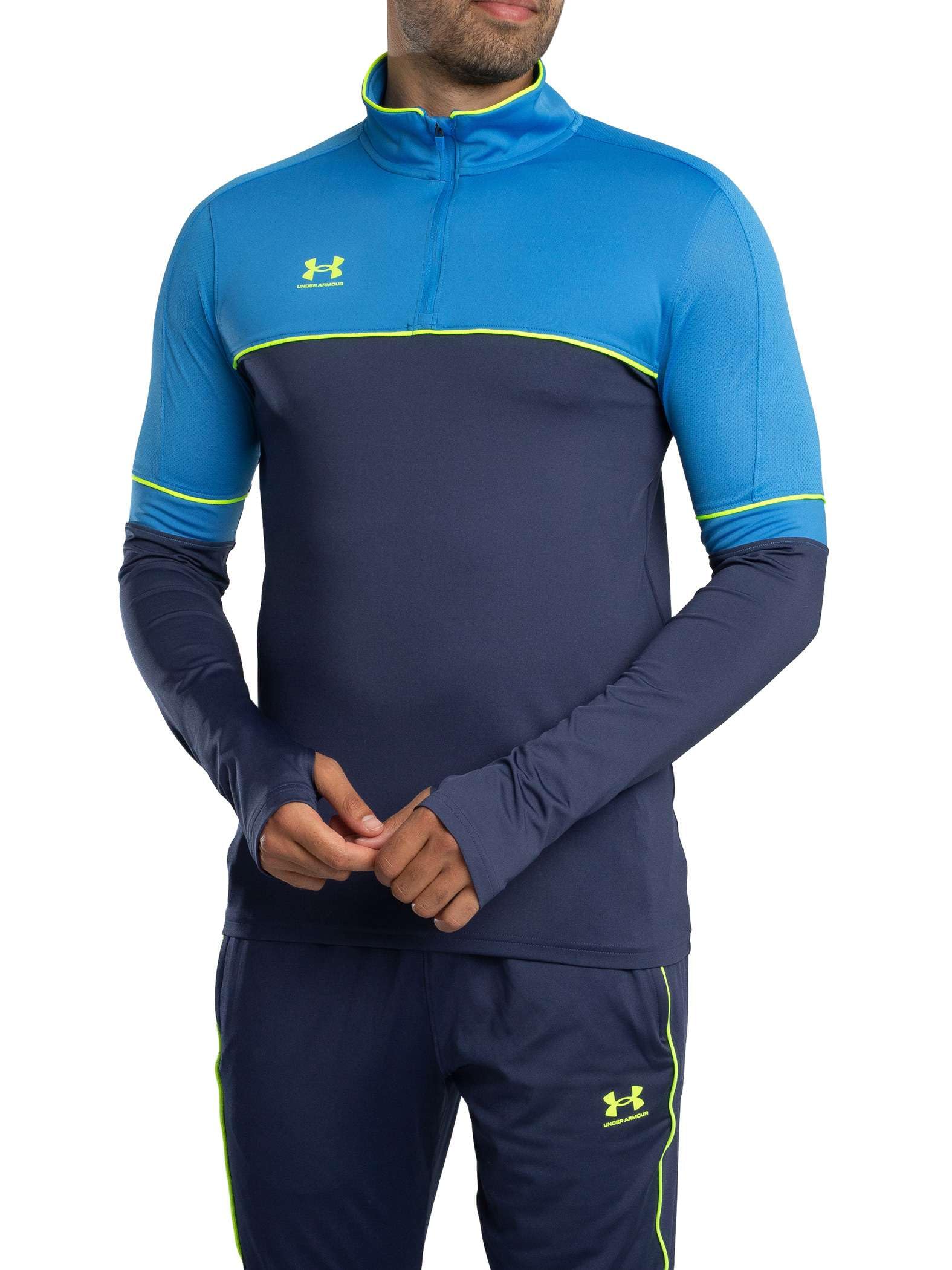 Under Armour Hombre Chaqueta De Entrenamiento Challenger Con Cremallera De 1/4, Grey