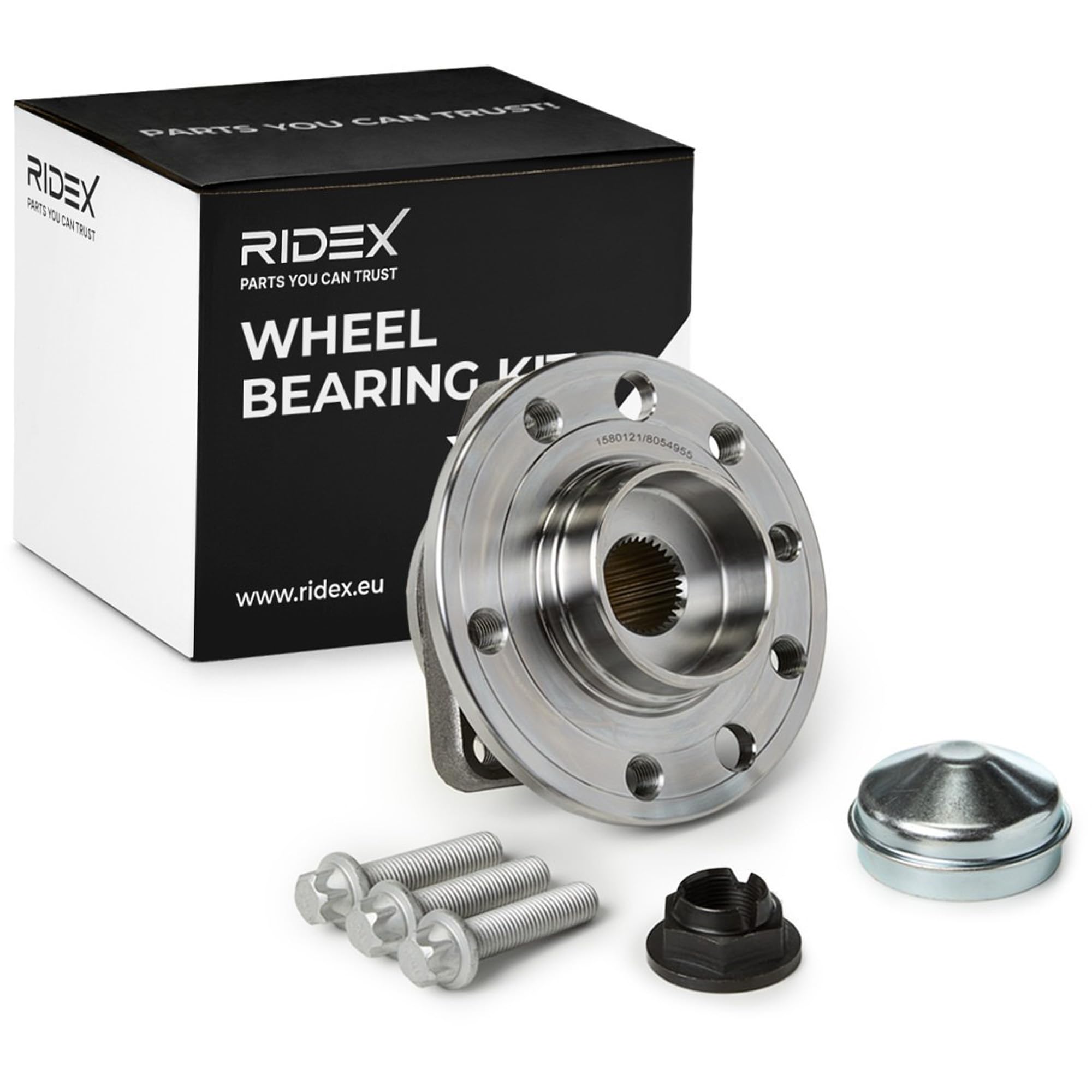 RIDEX 654W0519 Juego de cojinete de rueda Delantero, ambos lados con sensor ABS incorporado Rodamiento integrado en buje de rueda Compatible con OPEL Zafira B A05