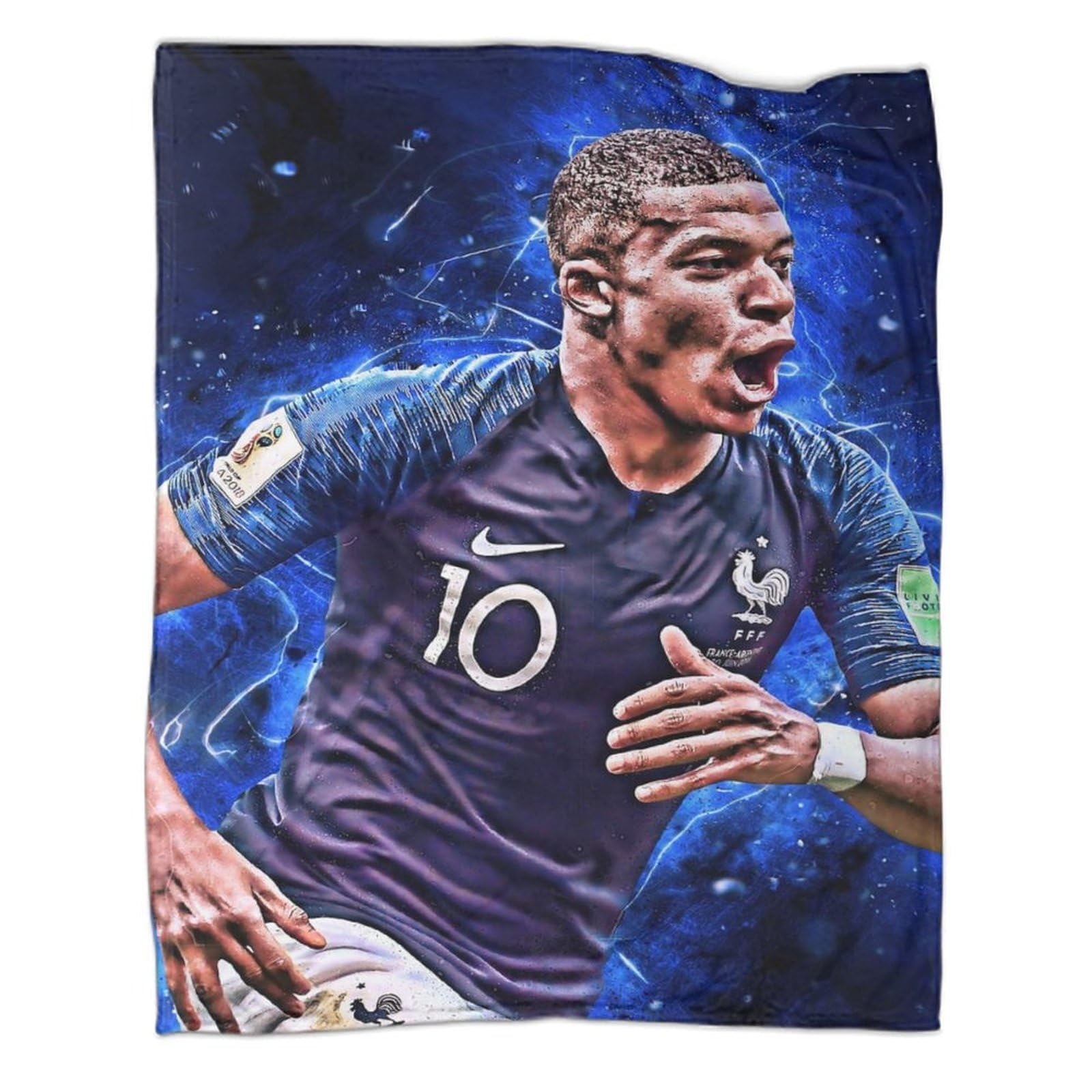ZIMONJO Mbappe Couverture Flanelle - Football Cadeau