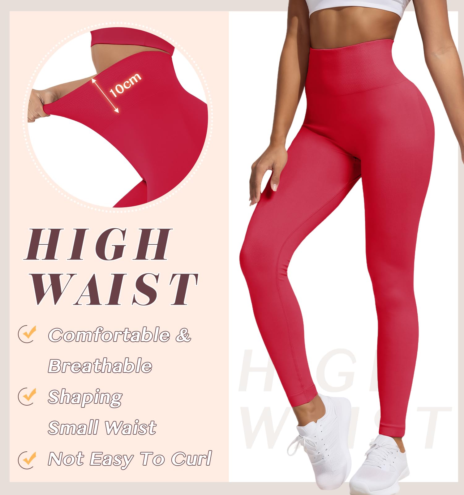 Leggins Deportivos Mujer Push Up Mallas Deporte Mujer Cintura Alta Elástico Mayas Deportivas Anticeluliticos Sin Costuras Pantalones Yoga para Fitness Running Gym Pilates