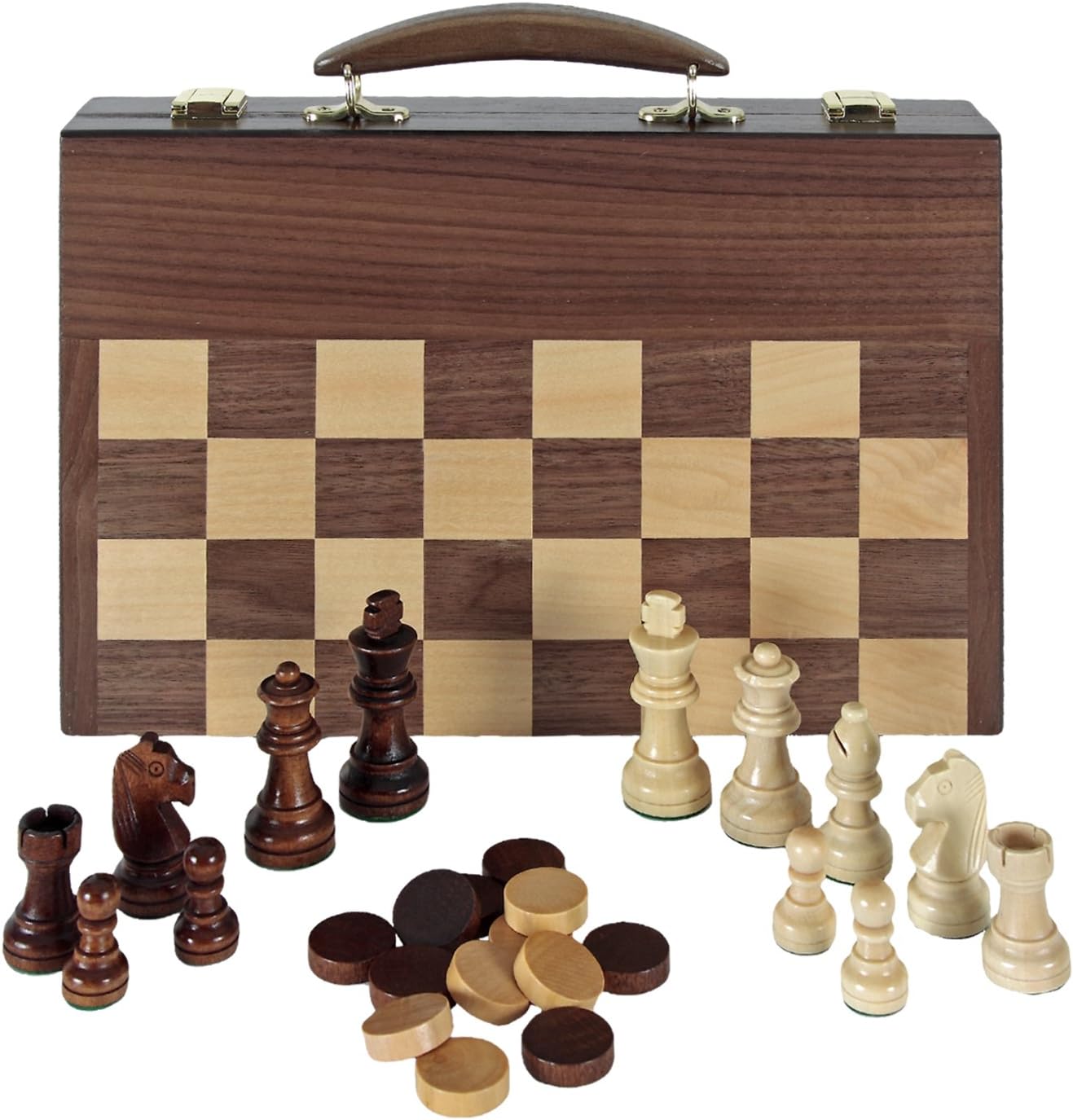 Aquamarine Games – Chess, Draughts and Backgammon in Carry Case (Compudid FD100616)