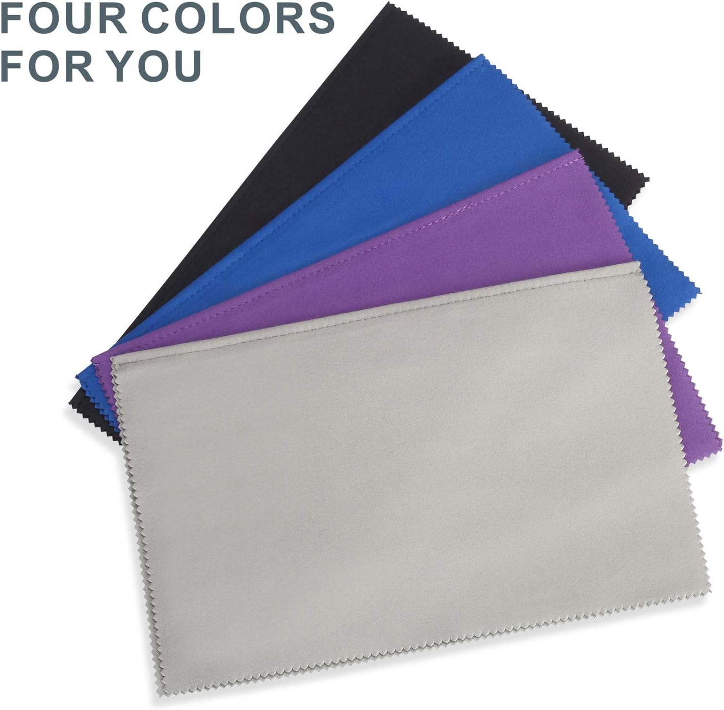 5 Pack Polishing Cloth Large Jewelry Cleaning Cloths for Gold Silver and Platinum Jewelry Coins Watches and Silverware Polish and Shine Remove Tarnish, 11" x 14"