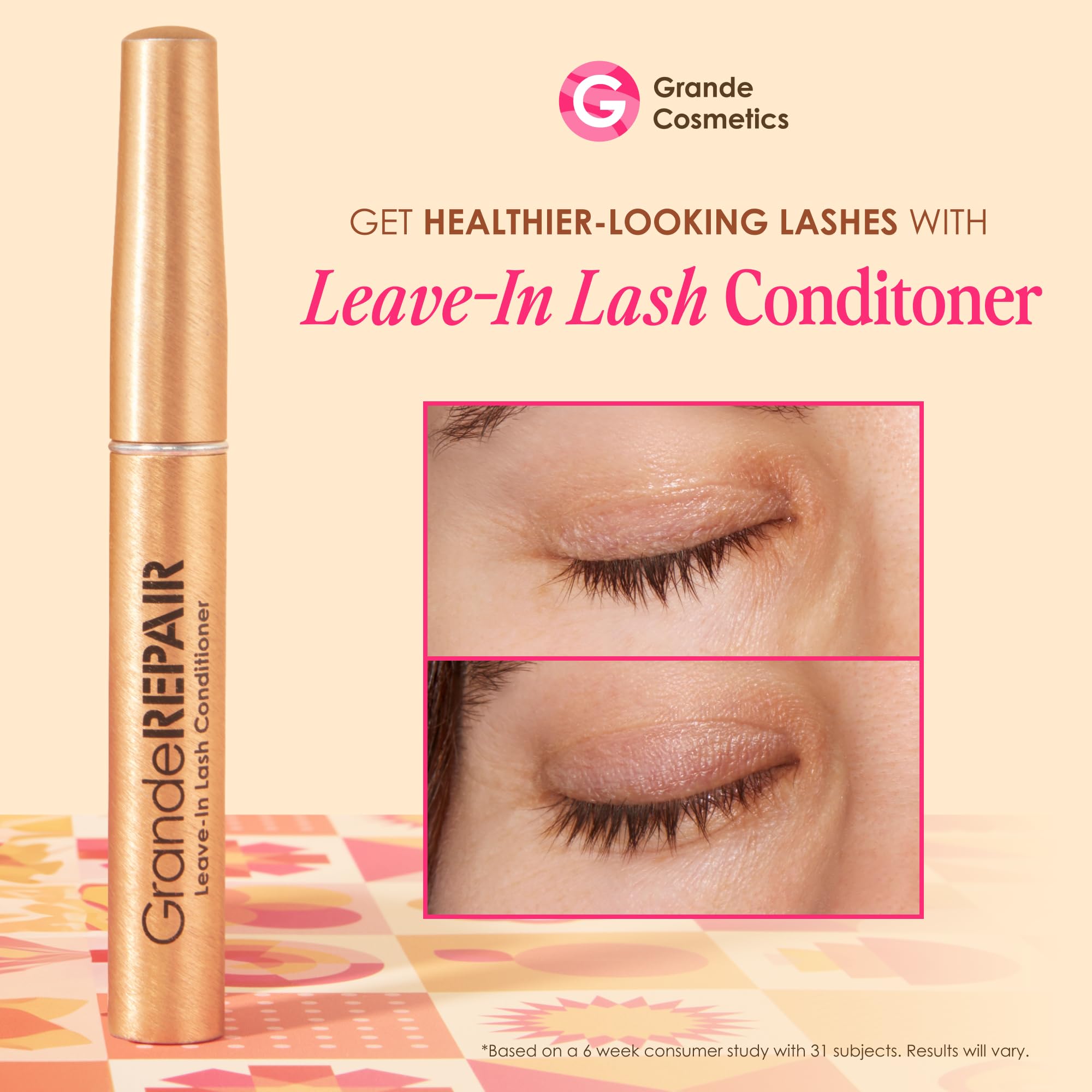 Grande Cosmetics Mini Lash & Brow Lineup - GrandeLASH-MD, GrandeBROW, GrandeREPAIR, for Longer, Thicker-Looking Eyelashes & Fuller, Bolder-Looking Eyebrows, Strengthens, Softens, & Protects