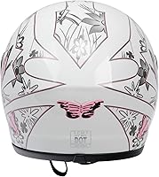 Vista 7 de TCT-MOTORPARTS - Casco para adultos DOT, modelo mariposa, con tapa abatible, de cara completa, para motocicleta, calle, motocross, cuatrimoto