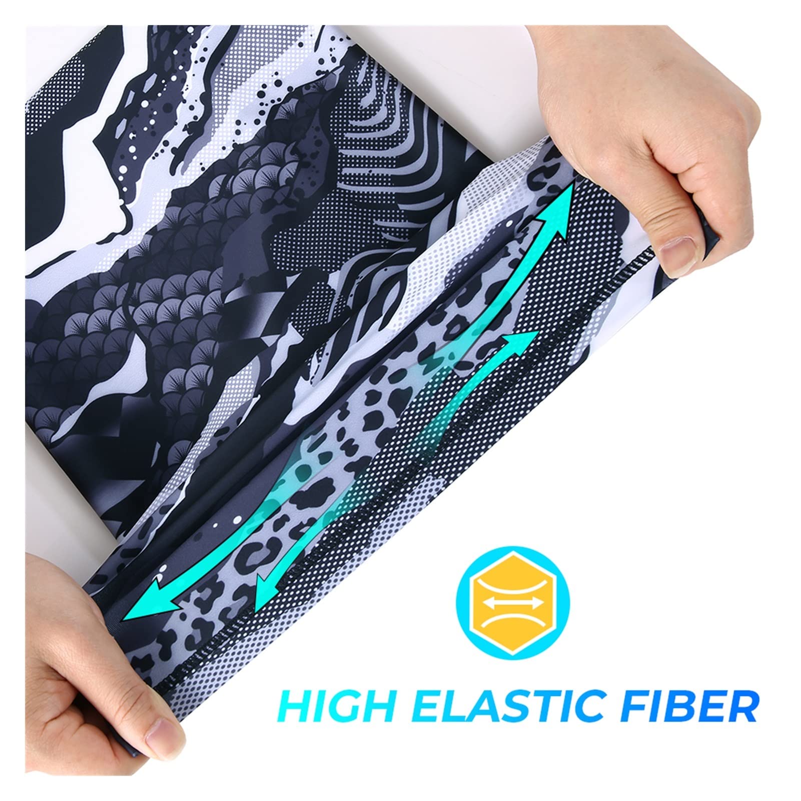 Impreso Verano Transpirable fría pandana Ciclismo Corriendo Bufanda ski Montar Pesca Deportes Medio mascarilla de mascarilla Hombres Mujeres