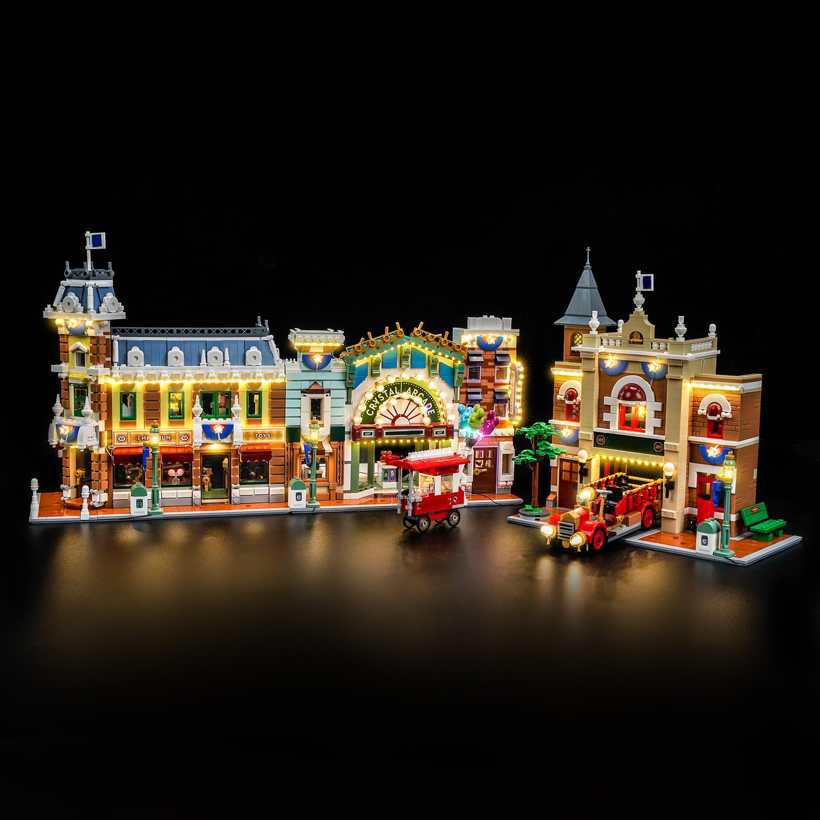 Set di luci a LED compatibile con Lego 43302 Main Street, U.S.A. (senza modello), set di illuminazione decorativa compatibile con Lego Main Street, modello di mattoncini U.S.A