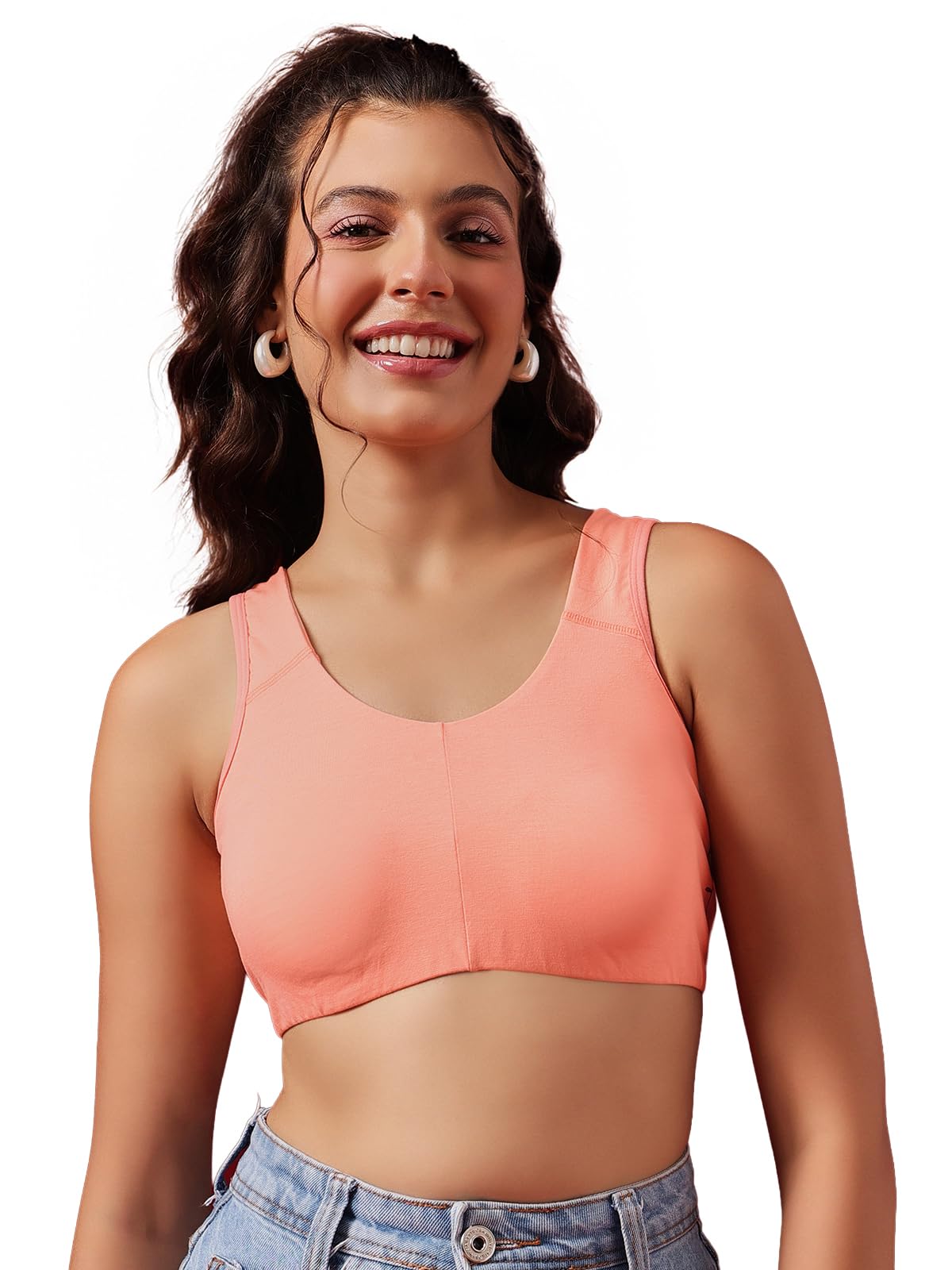 clovia Women's Cotton Solid Non-Padded Full Cup Wire Free T-Shirt Bra-picture-18