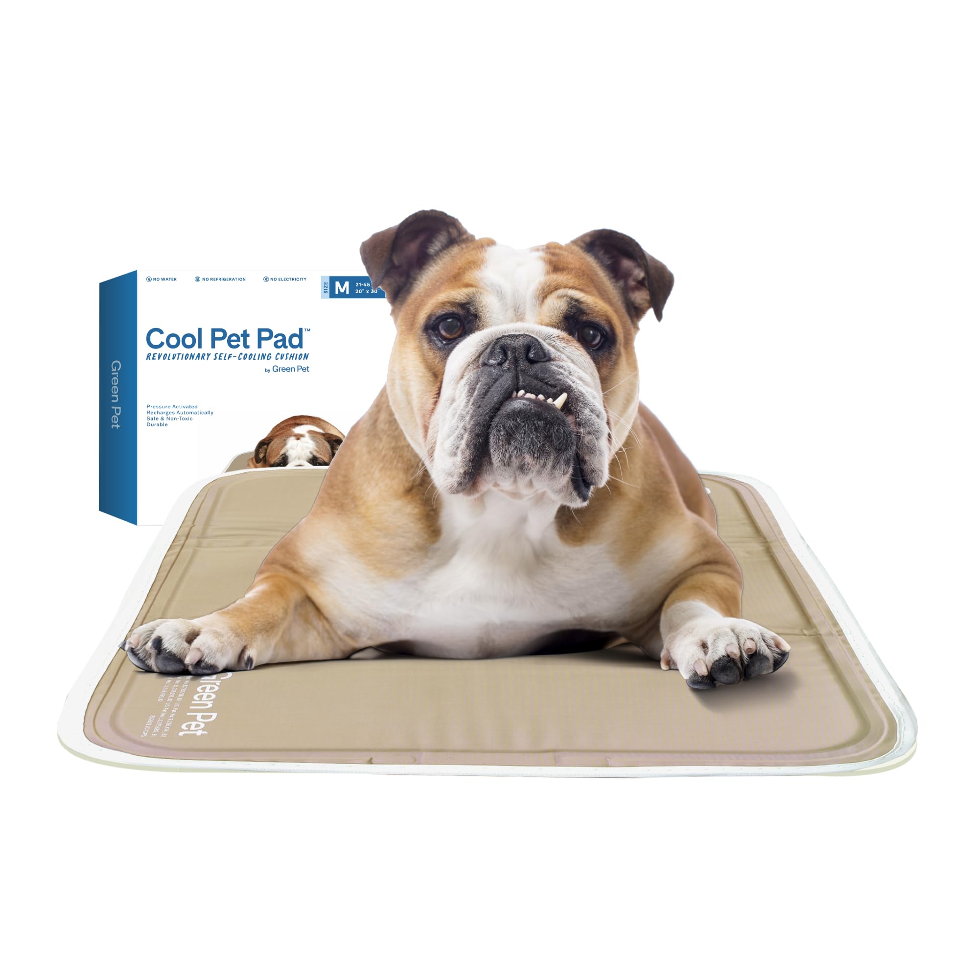 The Green Pet Shop Cool Pet Pad, Latte - Medium