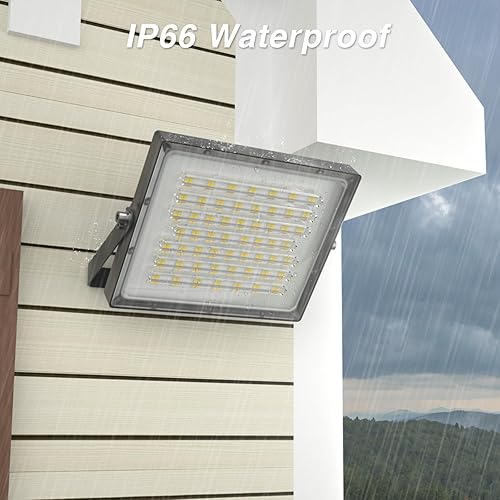 Miniatura 6 de Luz de inundación LED regulable para exteriores, reflectores inteligentes de 200 W, 20000 lm, 2000 K-6000 K blanco sintonizable, temporizador de