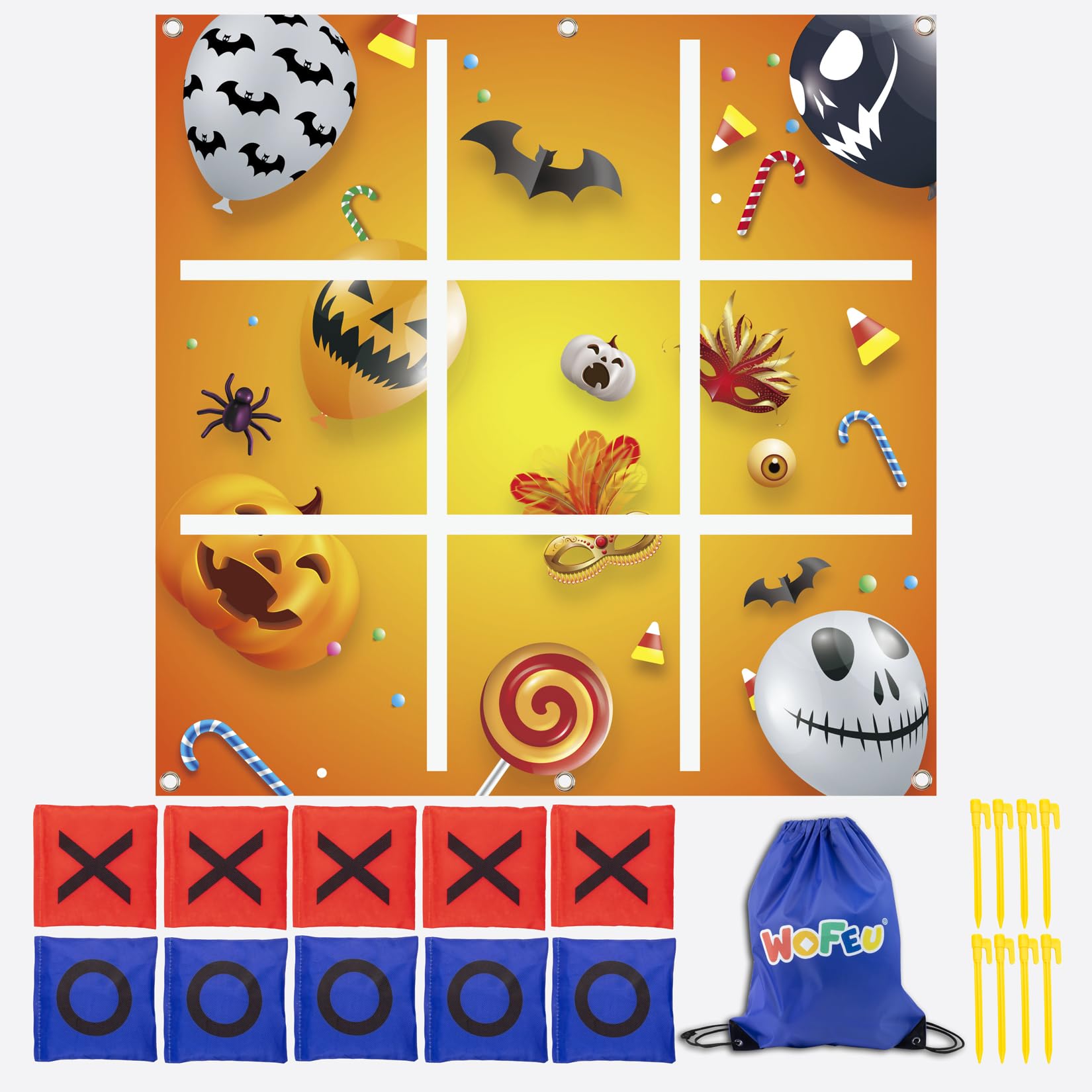 POPOYU 16 Piatti di Carta Arancioni da 17,8 cm per Halloween, Autunno e Festa del Ringraziamento - Decorazioni per Bambini