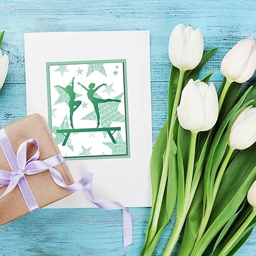 Miniatura 3 de GLOBLELAND Sellos transparentes de gimnasia con temática deportiva, silueta humana, silicona transparente, sellos humanos para manualidades, álbumes