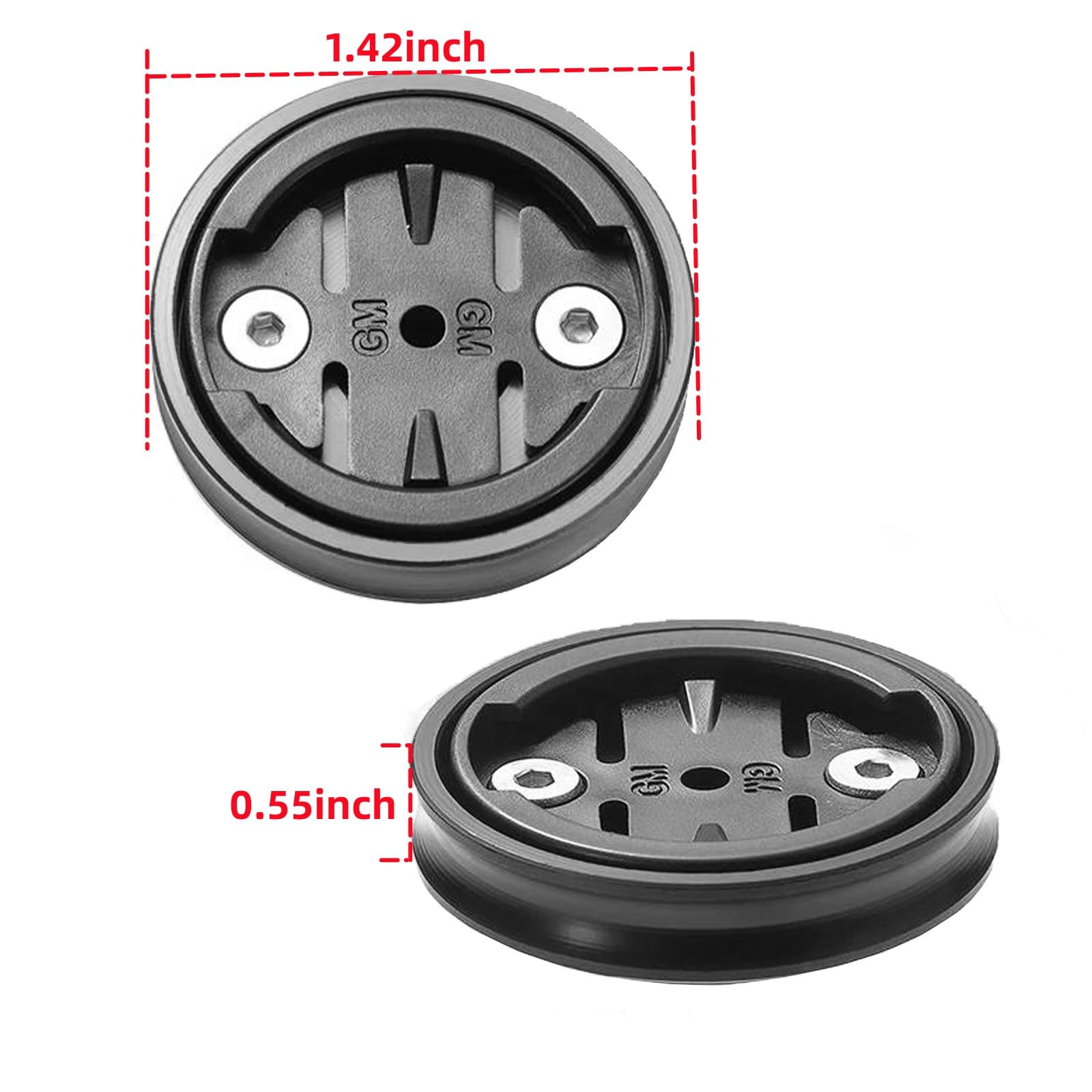 Bike Computer Stem Top Cap Mount - Garmin Stem Mount Compatible with Garmin 25 200 130 500 510 520 520 800 810 820 1000 1030,Wahoo Elemnt,Bryton,Cateye Cycling GPS Computer,Includes Bike Phone Holder