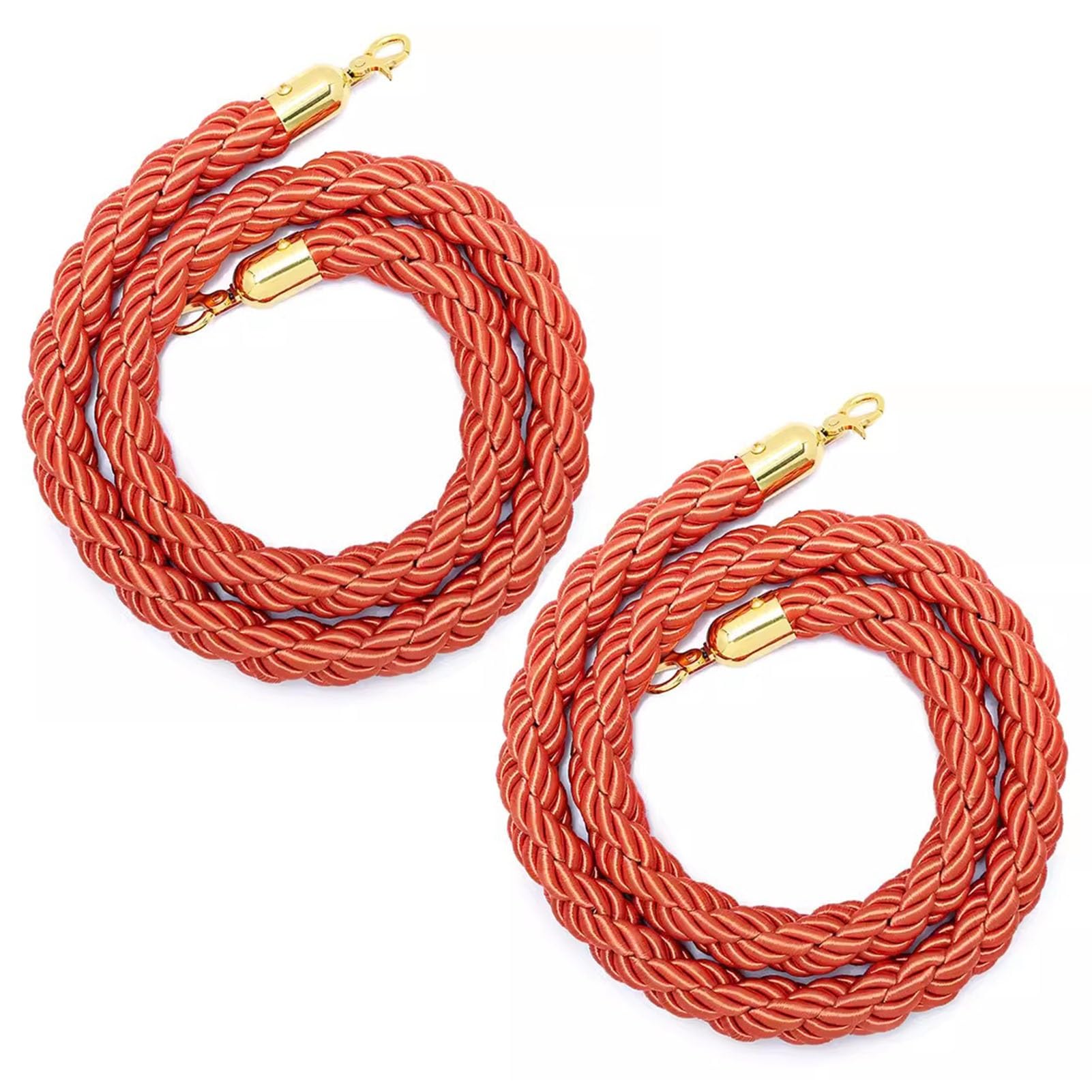 Corde de support en chanvre orange pour séparateur de cérémonie de mariage