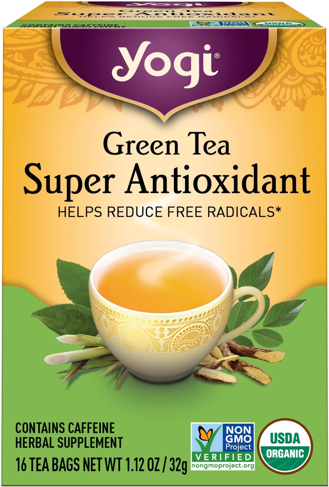 Tea, Green Tea Super Antioxidant, 16 Count