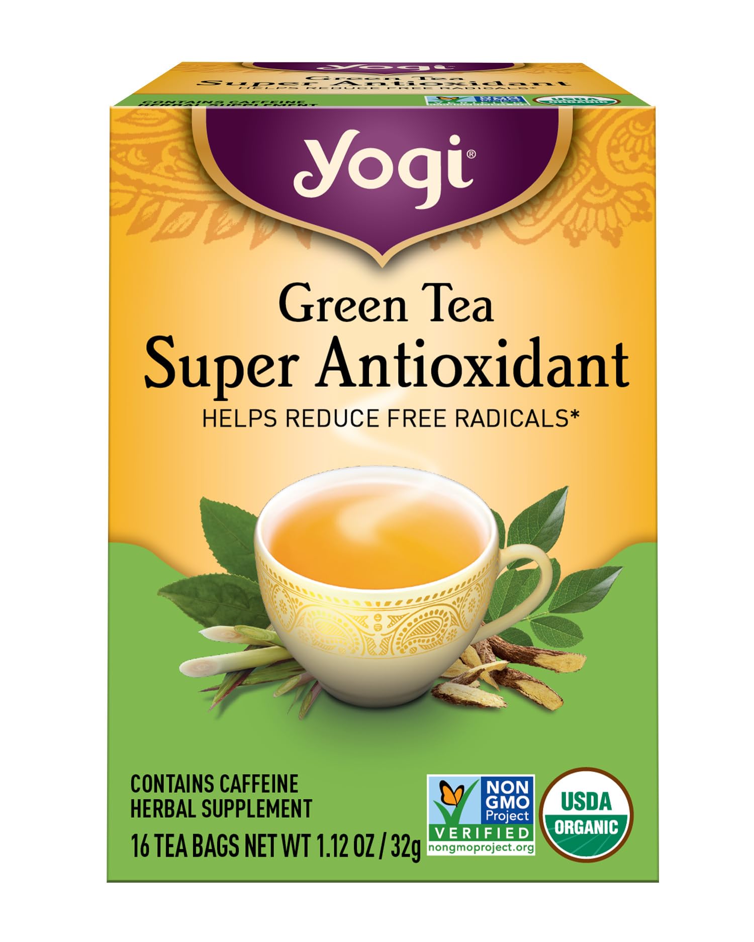 Yogi Tea, Green Tea Super Antioxidant, 16 Count
