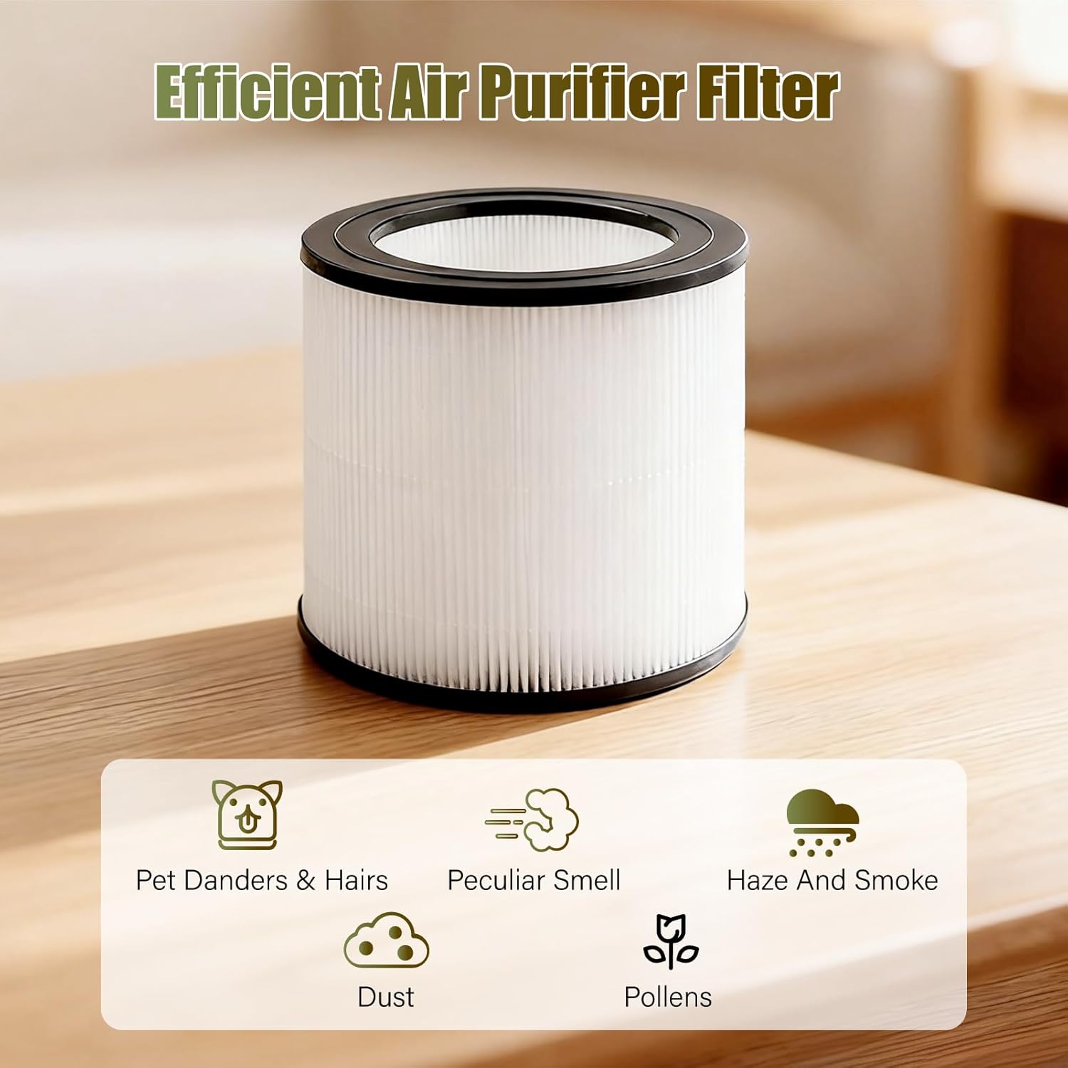 فلتر بديل لتنقية الهواء من يونيكي، متوافق مع فيليبس AC0650، 60... - view 2