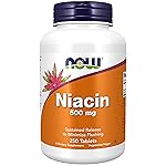 Now Foods, Niacin (Vitamin B3), 500 mg, 250 Vegan Tablets, Laboratory Tested, Gluten Free, Soy Free, Vegetarian