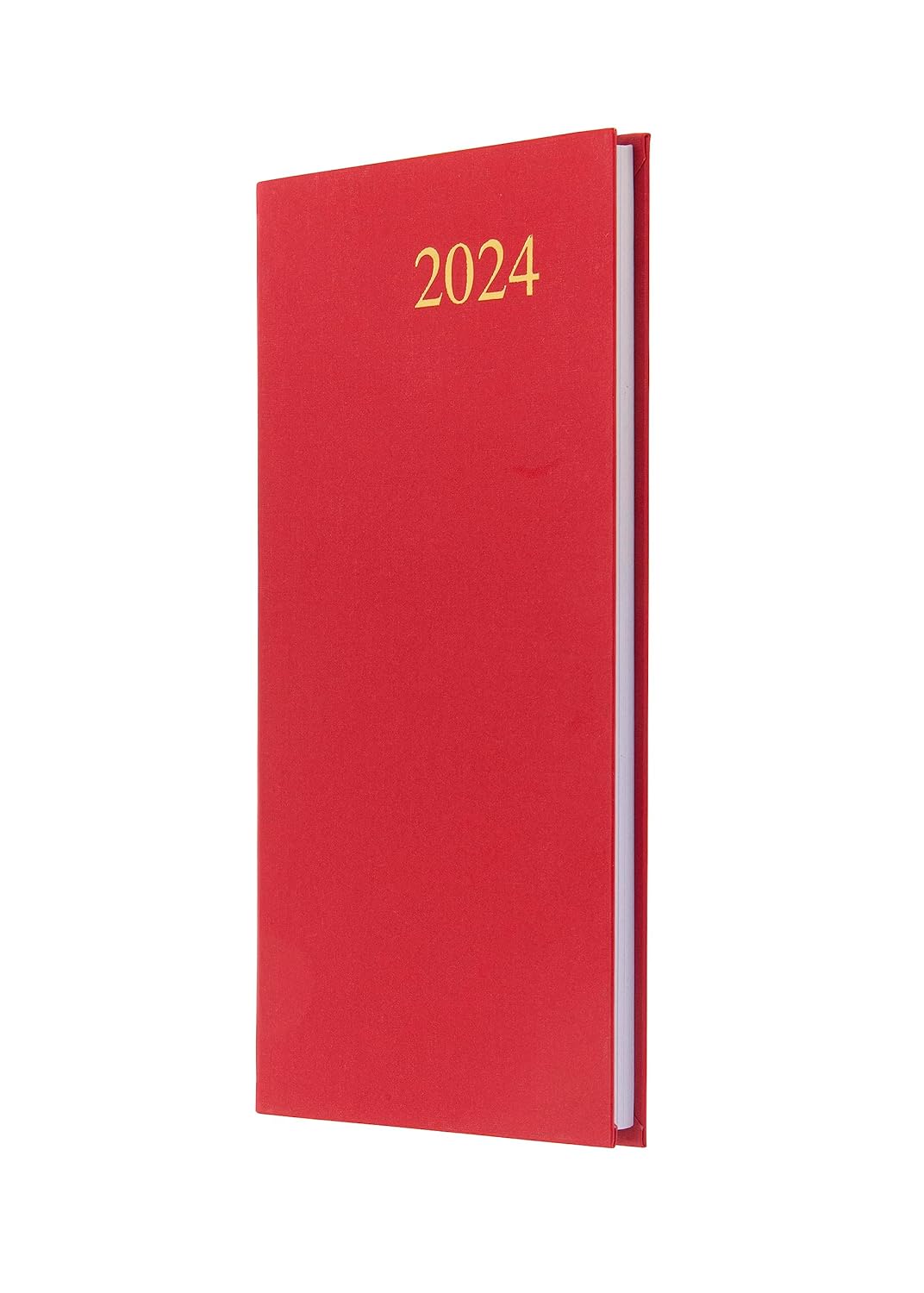 Collins Debden Collins Essential Diary Weekly Pocket Planner 2024-2024 Planner Diary, Soft Touch Flexible Cover, Small Pocket Calendar 2024 (Red) (E-ESSSP.15-24)