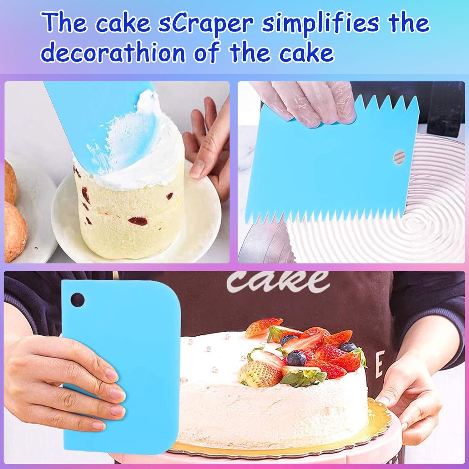 Dessert Decorating Syringe Set, Cupcake Filling Injector with 7 Icing Nozzles, 3 Cream Scrapers and 3 Nozzle Brush Dessert Christmas Decorating Set for Christmas Cookies, Cake, Dessert Decoration