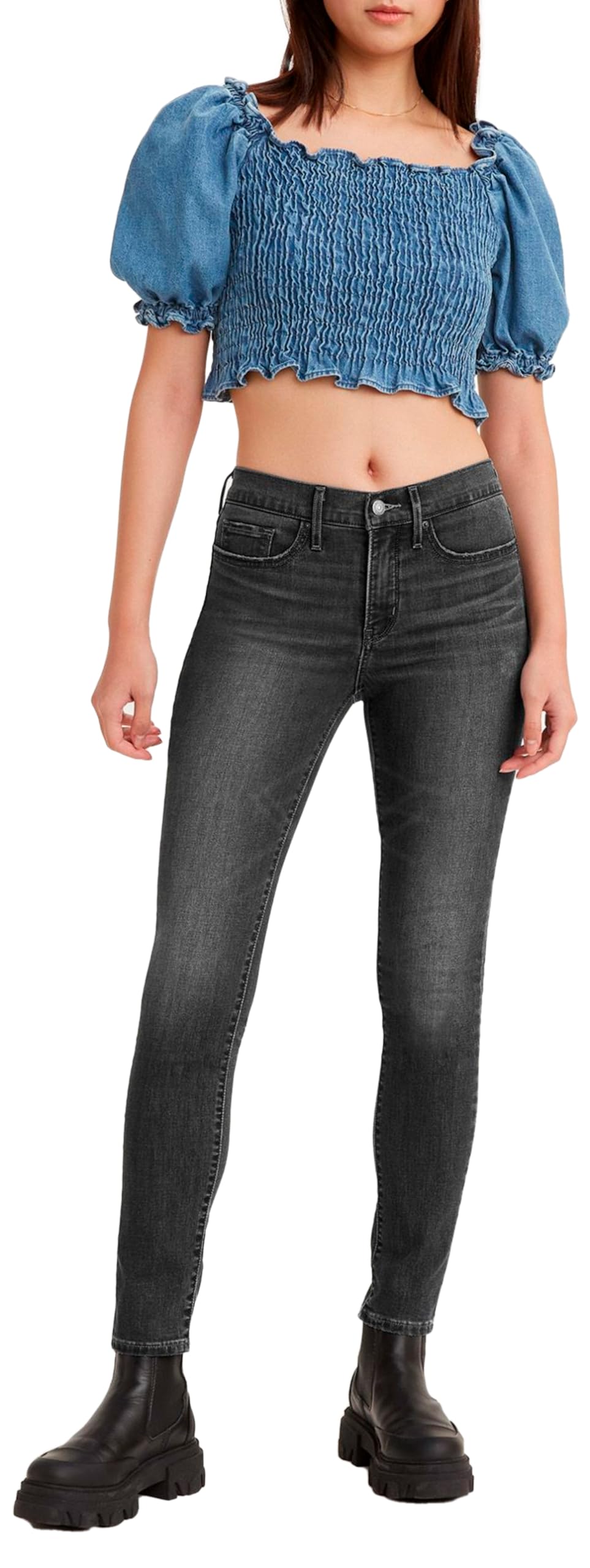 Levi's Women's 311 Shaping Skinny Jeans, Bloom Black, 32W / 32L