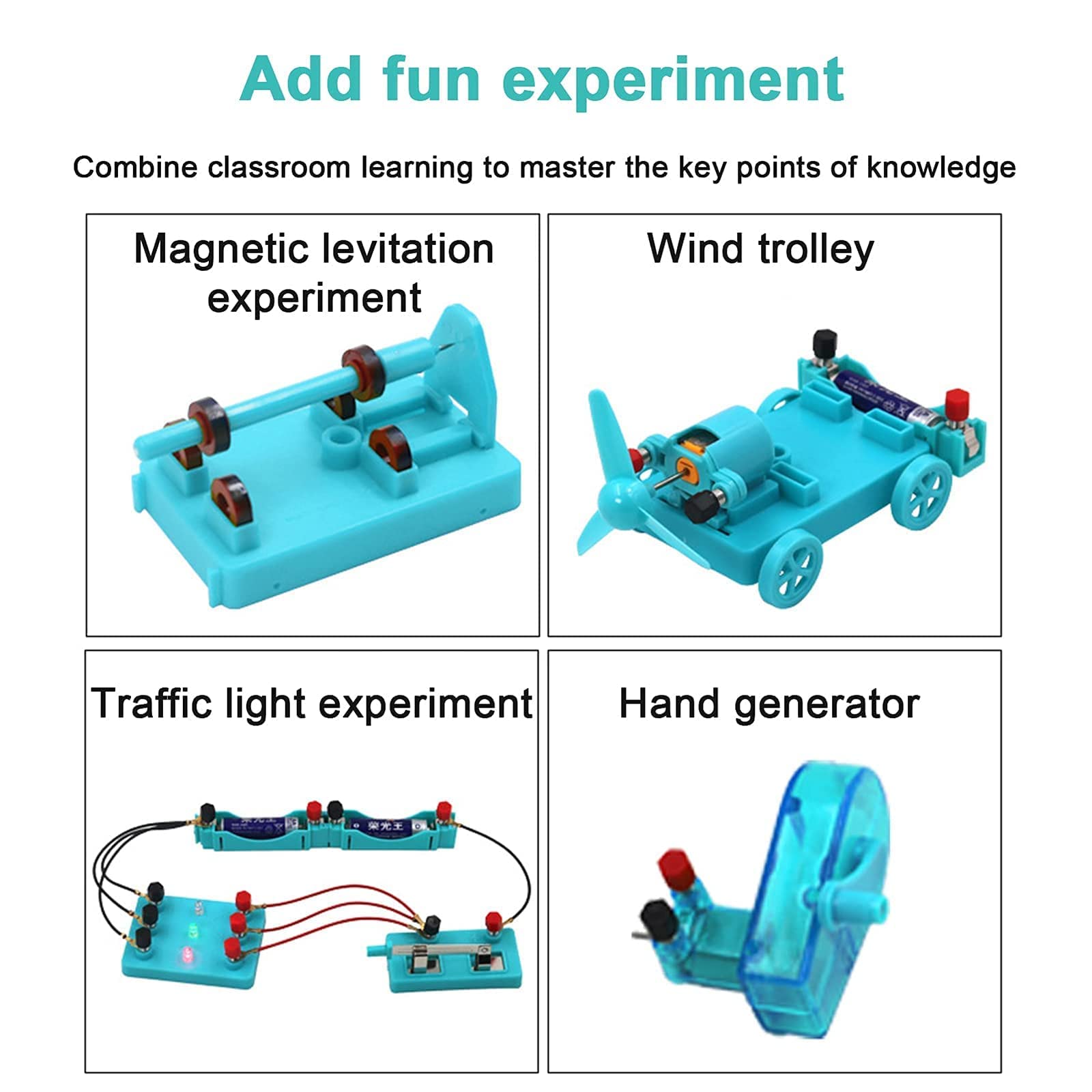Elektromagnetischer Experimentierkasten, Lehrinstrument für physikalische Elektromagnetik, Ausrüstung für Physikschaltungsexperimente an der Mittelschule,