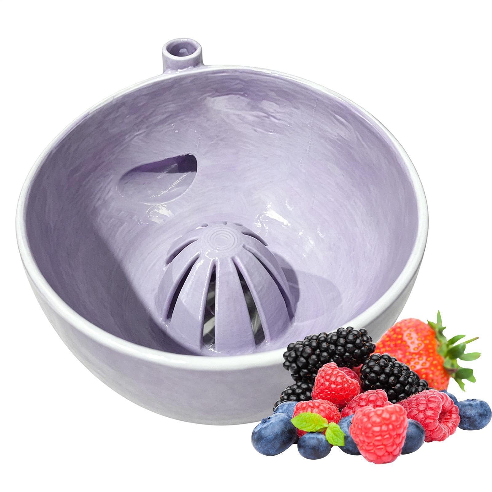 Self Spinnings Berry Washing Bowl, Berry Bowl Washer, Swirling Berrys Bowls