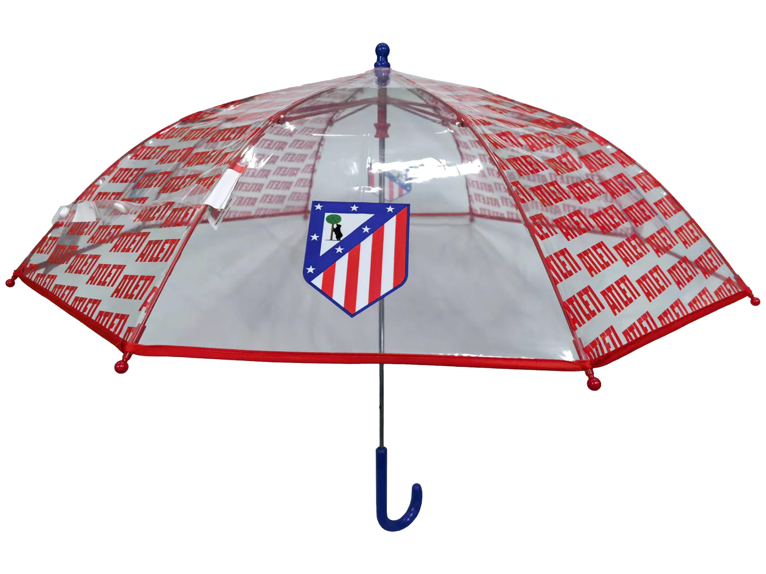 CYPBRANDS Atlético de Madrid Paraguas infantil 48 cm Manual Transparente Oficial