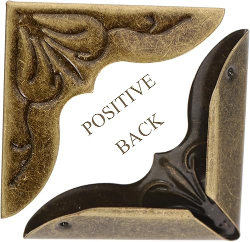 Miniatura 5 de EXCEART Book Corner Protectors 48pcs Book Foot Protector Iron The Album Pocket Book Metal Book Corners