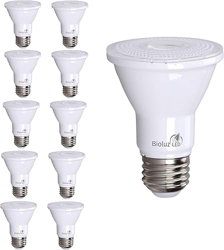 Miniatura 6 de Bioluz LED Bombillas PAR20 de 5000 K, luz diurna 90 CRI 5.5 W = 75 W de repuesto bombillas LED regulables, 500 lúmenes, certificación UL, título 20