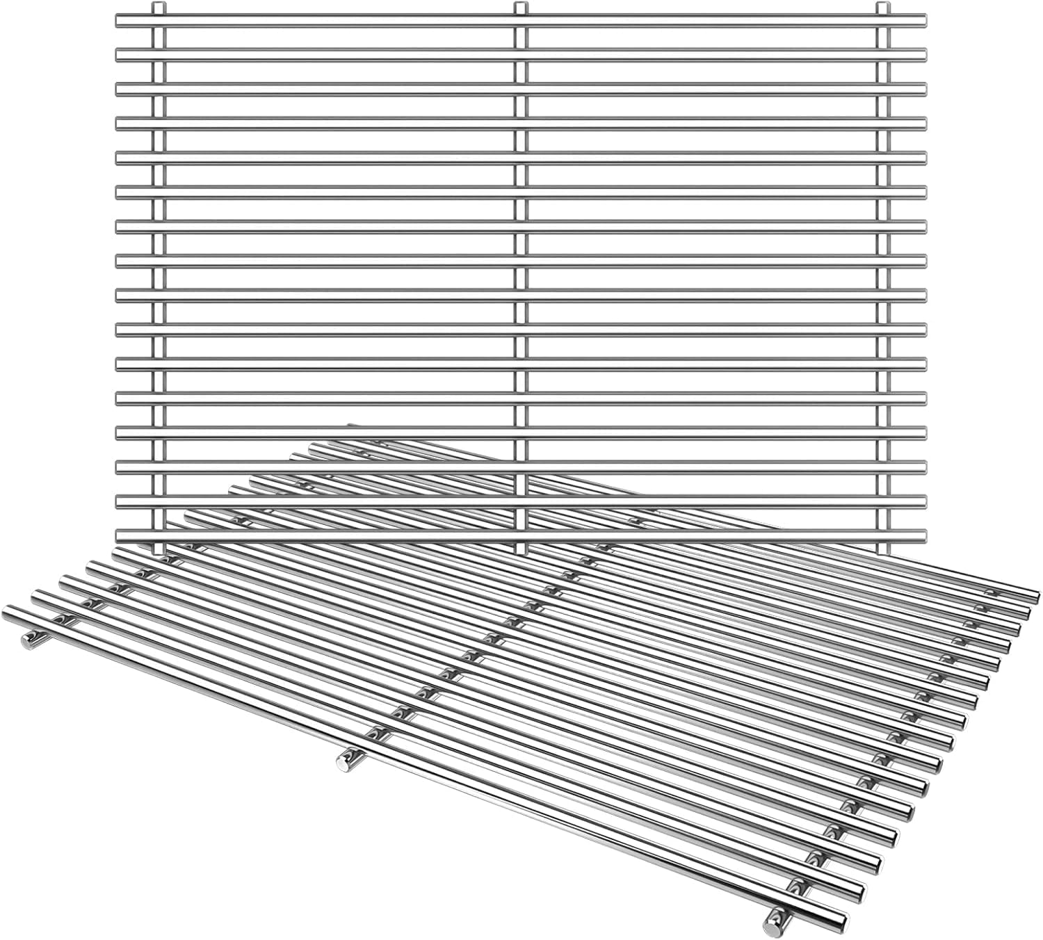 18.75"×13.25" 304 Stainless Steel Grill Grates - 9MM - 66095/66802 Replacement for Weber Genesis II/LX 300 Series GS4 (E/S/SE/CE/CSS-310 · 315 · 325 · 330 · 335 · 340 · 345, 2017+)