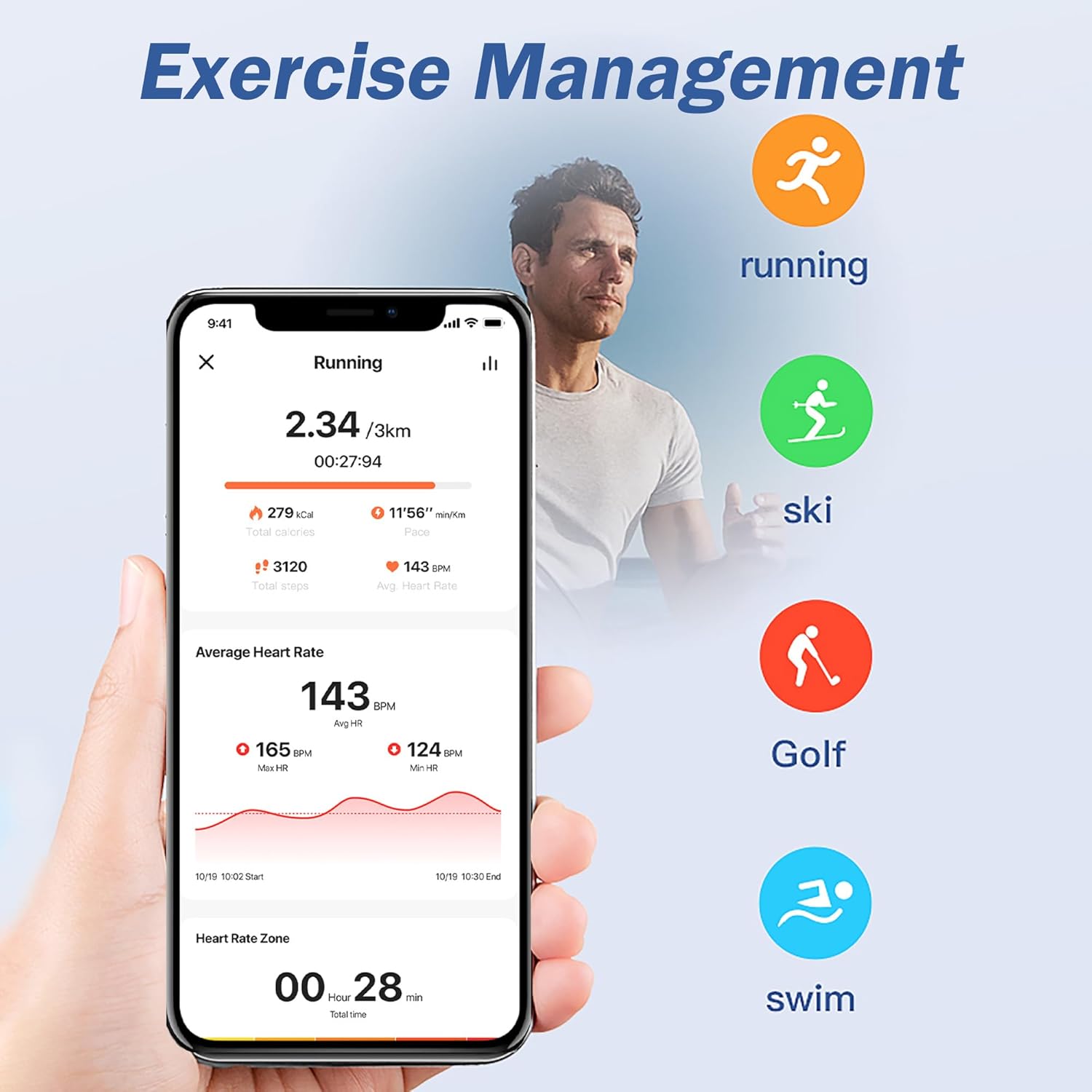 Smart Ring with Display Health Tracker Fitness Ring Heart Rate Monitoring Sleep Tracking Exercise Tracker Women Men Smart Rings for Android iOS Phones