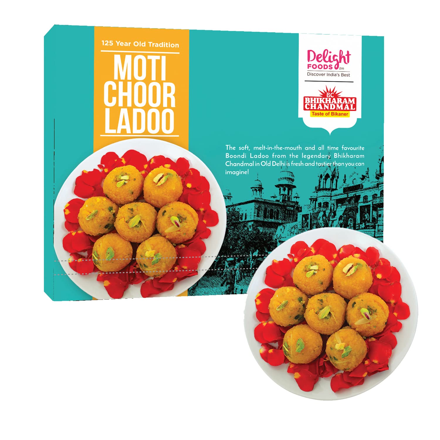 Buy Delight Foods Motichoor Laddo Special Boondi Ladoo (250g) Desi