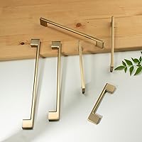 Vista 6 de TUNNY Paquete de 10 manijas clásicas de gabinete de 6.3 pulgadas/6.299 in de distancia entre tornillos, manijas de bronce champán, manijas