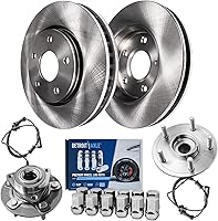 Vista 76 de Detroit Axle - Rotores de freno delantero para 4WD 6-Lug 2004-2008 Ford F-150 Lobo, 2006-2008 Lincoln Mark LT Rotores de freno 2005 2007 Reemplazo