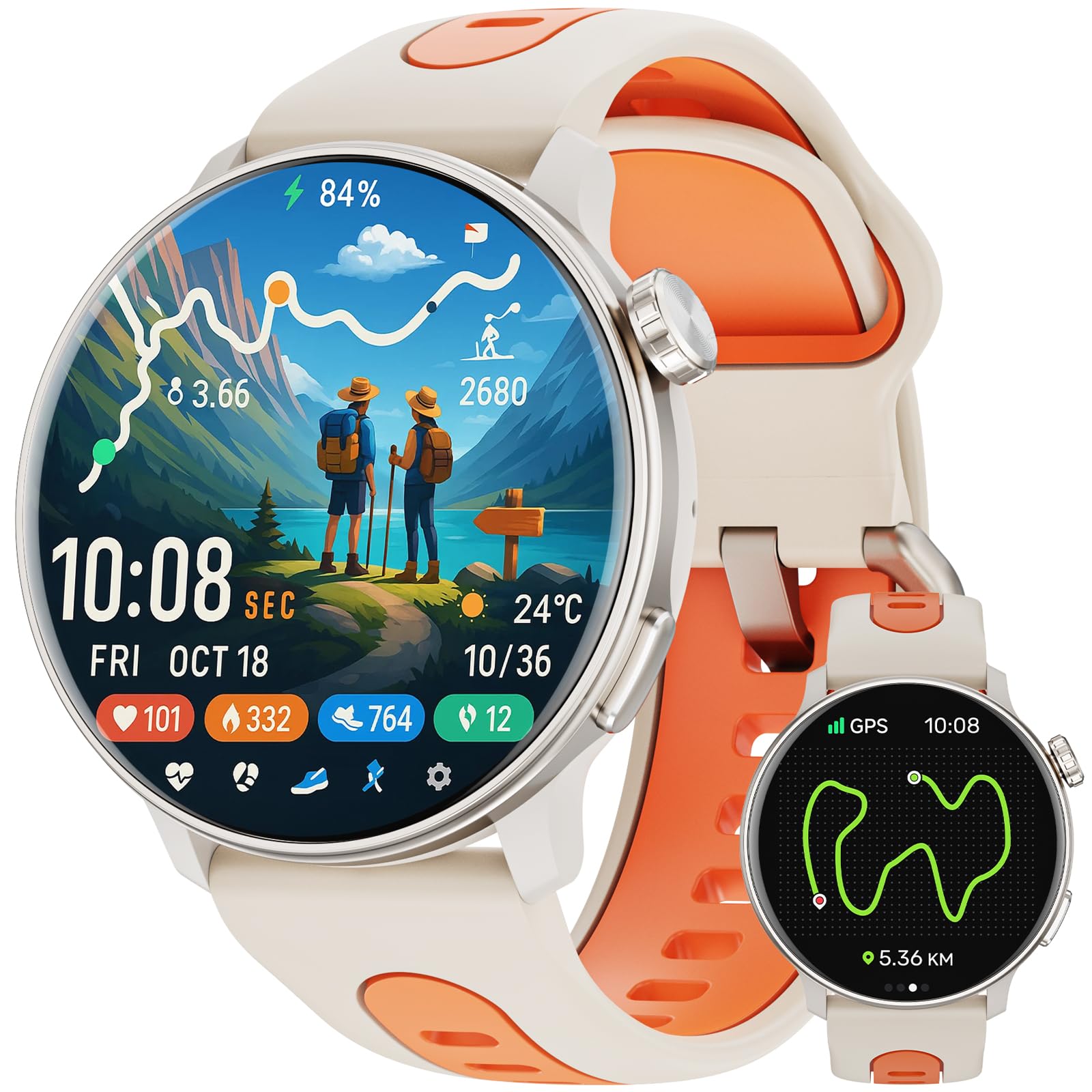 Amazon.com: Mingtawn Smart Watch for Men Women GPS, 1.43'' AMOLED