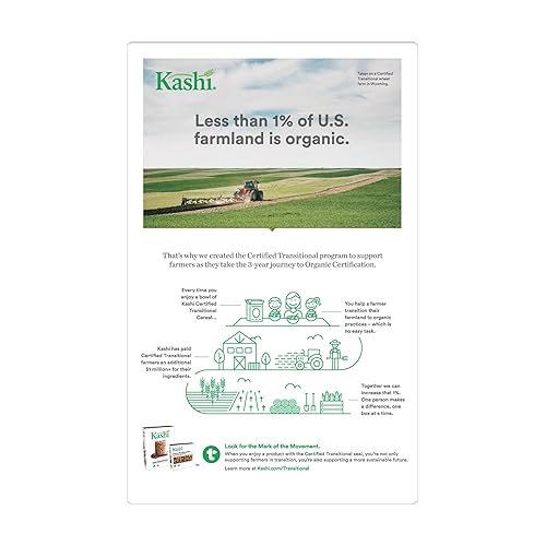 Miniatura 3 de Kashi Cereal de desayuno proteína vegana cereales orgánicos campos de fresa caja de 103 onzas 1 caja