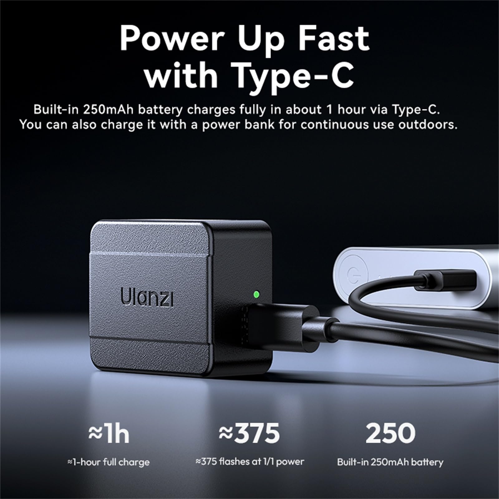 ULANZI SL01 Mini Flash Speedlite, GN8 6500K Camera Flash Light for Canon Fuji Sony Nikon and Other SLR Digital Compact Micro Single Retro Camera, 4 Power Level Mini Camera Flash Speedlight Photography