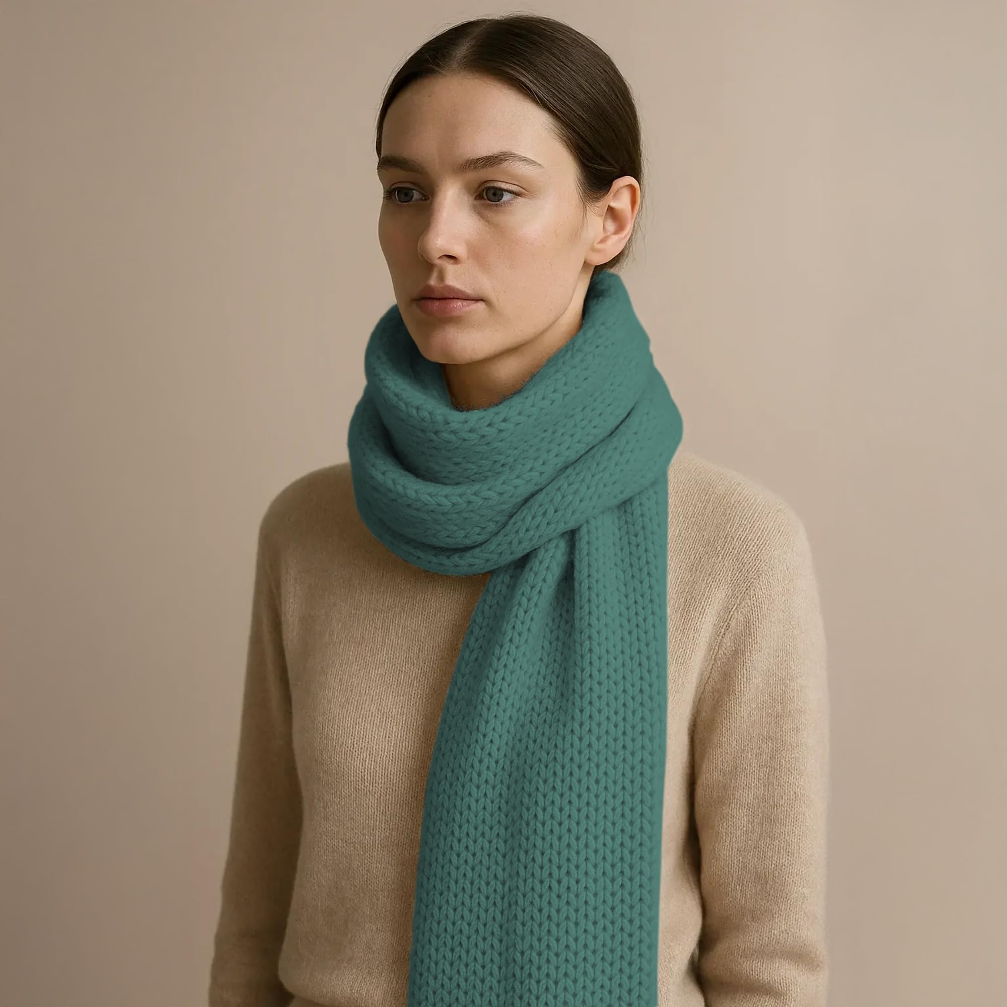 5 Ovillos de cachemira y lana merino extrafina, Lana Gatto Vip Line, 250 gr, 1000 mt, (Verde - 14635, 5)