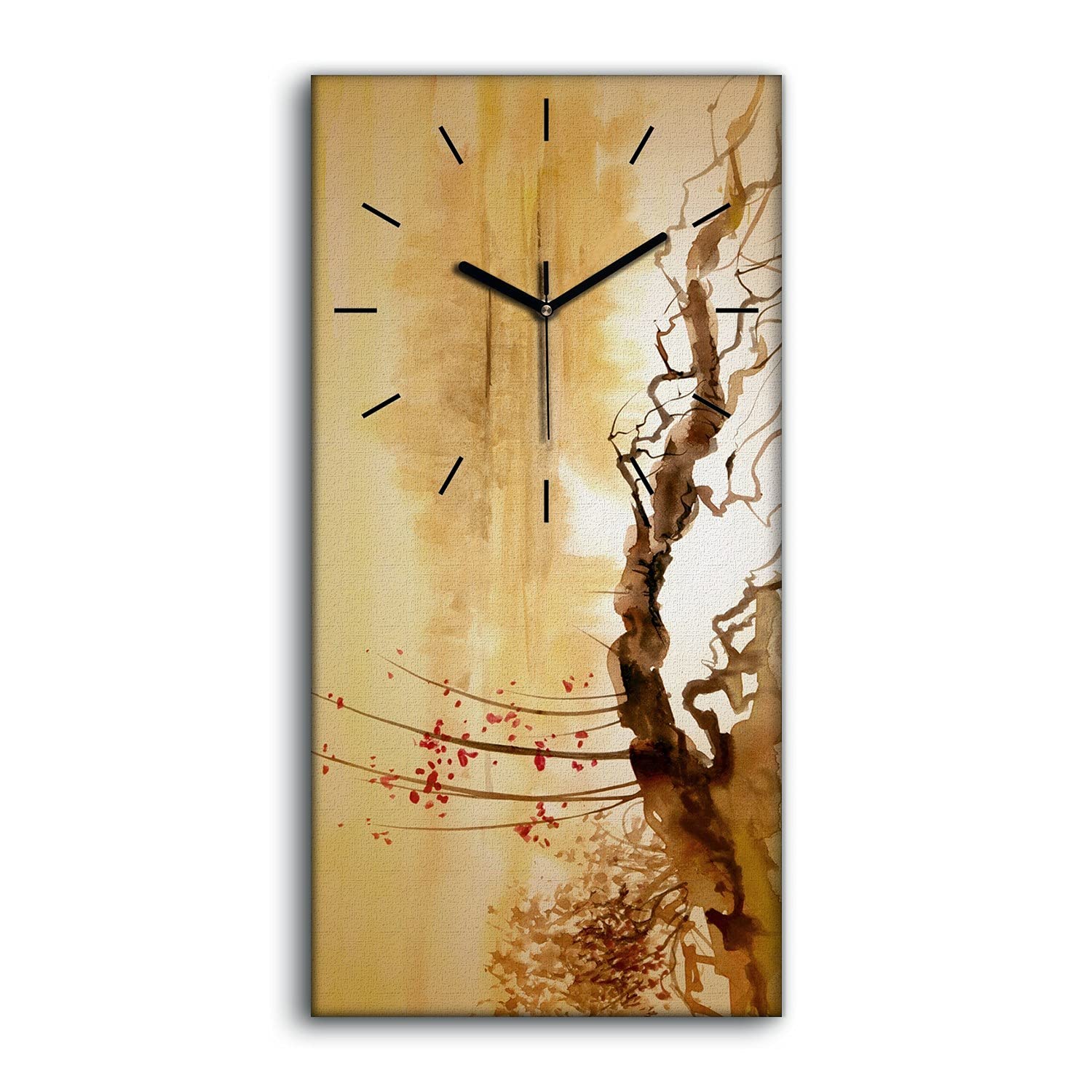 Art mural de prestige horloge sur toile moderne à mains noires