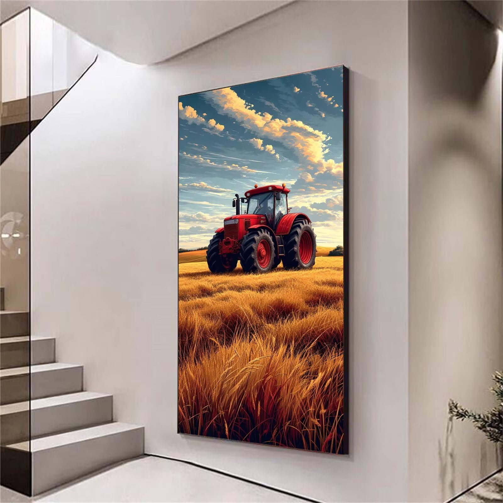 Diamentowe malowanie, traktor, zestawy artystyczne, dla dorosłych, 5D, sztuka diamentowa, zestaw do malowania diamentami, DIY, stras, haft krzyżykowy, kryształowe zestawy artystyczne dla dzieci, do