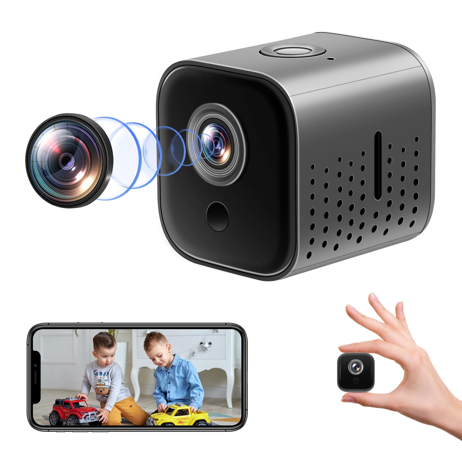Nisanmoon Telecamera Spia Nascosta In Una Cornice: Video HD 1080P, Rilevamento Movimento E Registrazione In Loop, Perfetta Per Casa E Ufficio