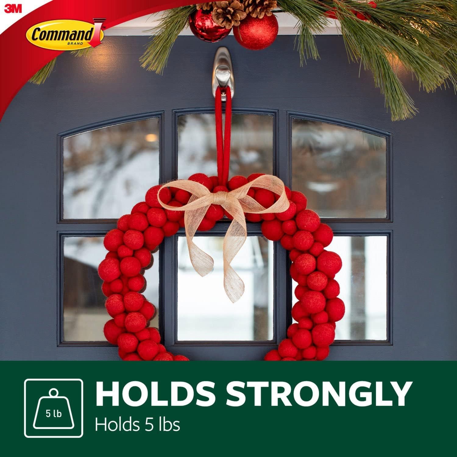 Command Outdoor Medium Metal Hooks (Pack of 2) - Image 4