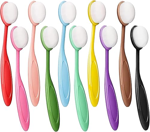 Miniatura 17 de Paquete de 10 pinceles de mezcla de tinta para hacer tarjetas, herramienta de mezcla de tinta, pinceles de licuadora para estampado de plantillas