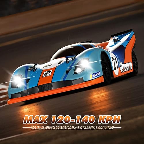 Miniatura 7 de AMORIL 110 Fast Brushless RC Drift Cars para adultos, máximo 200 KMH de fibra de carbono Supercar en carretera con motor sin escobillas 3660 3900KV,