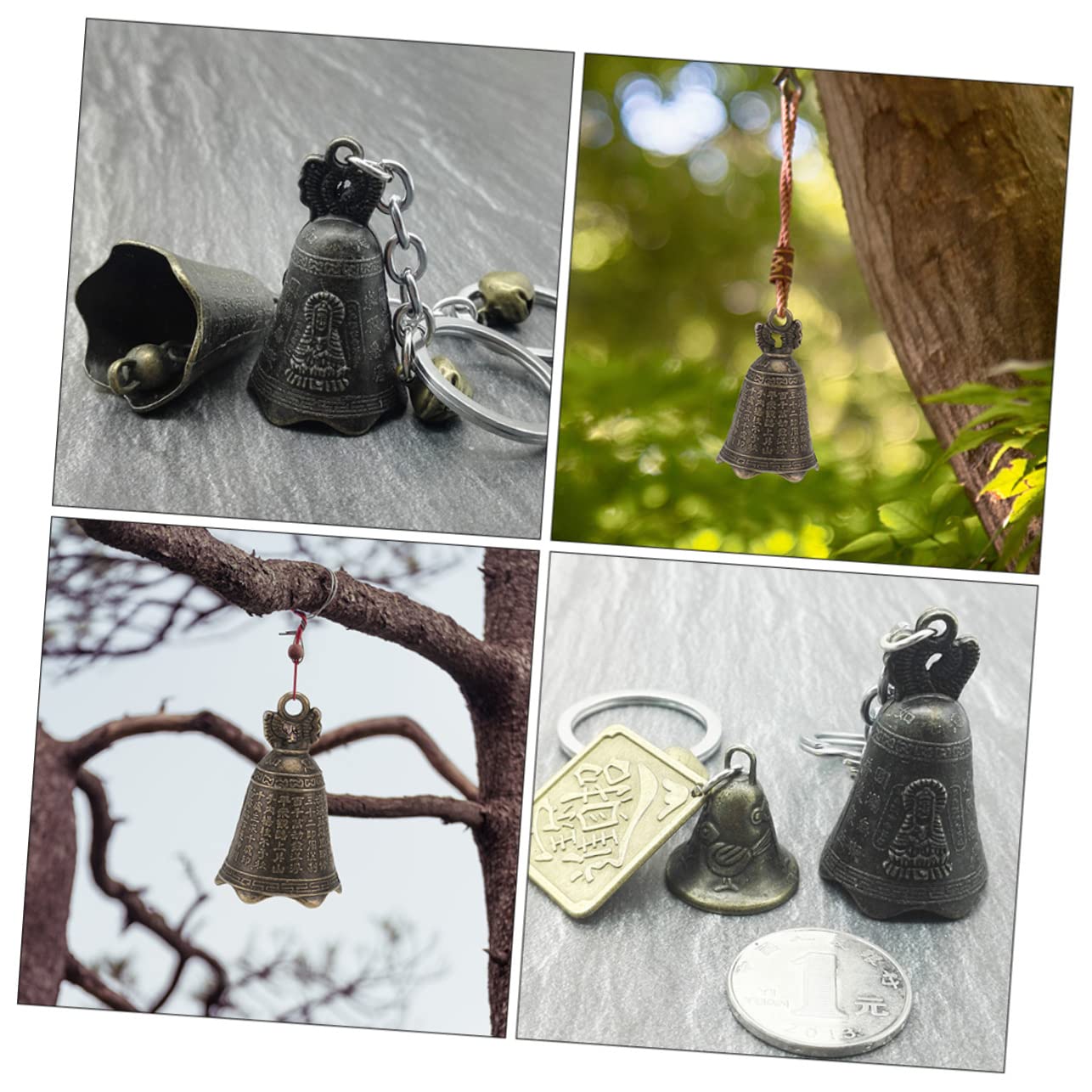 STOBAZA 40pezzi Campane Eoliche Retro Decorazioni Per Giardino e Suono e Leggero Decorative Per Interni Ed Esterni