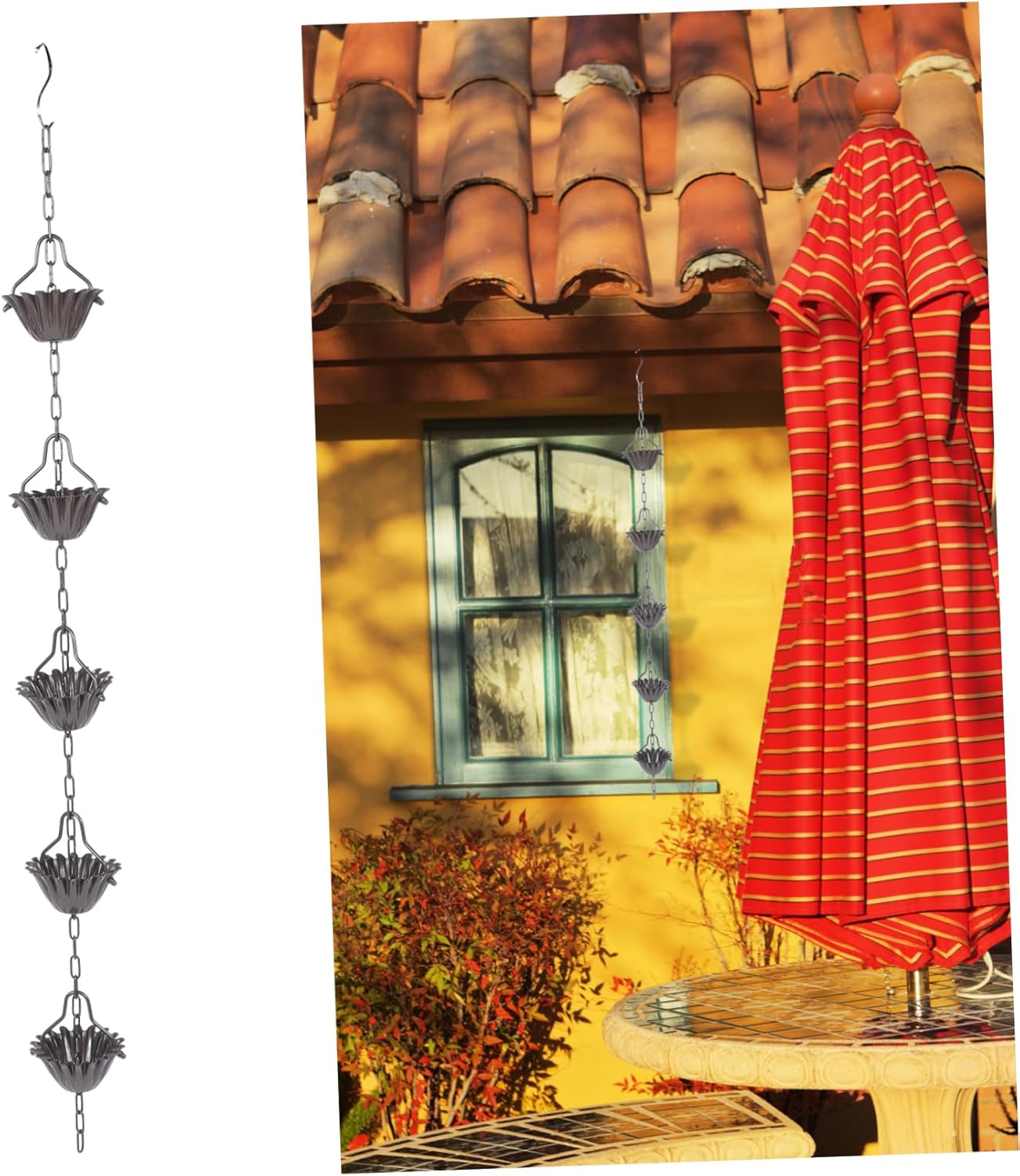 Aluminum Alloy Rain Chain Rain Chain Bells for Gutter Decorative Metal