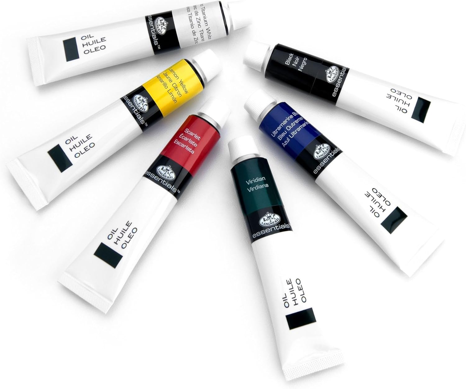 Royal & Langnickel Oil Color Artist Tube Paint, 21ml, 18-Pack